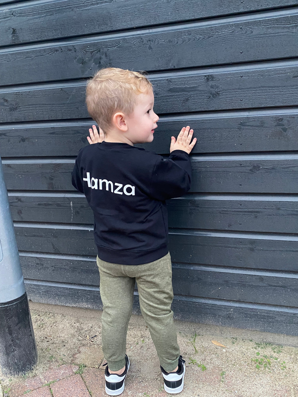 Bomberjack zwart met naam