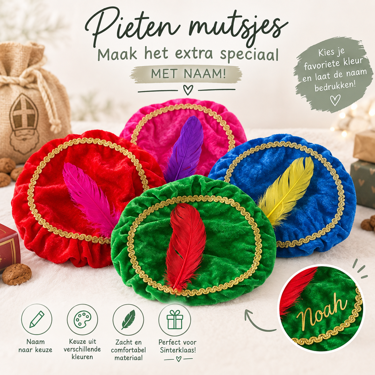 Pietenmuts met naam