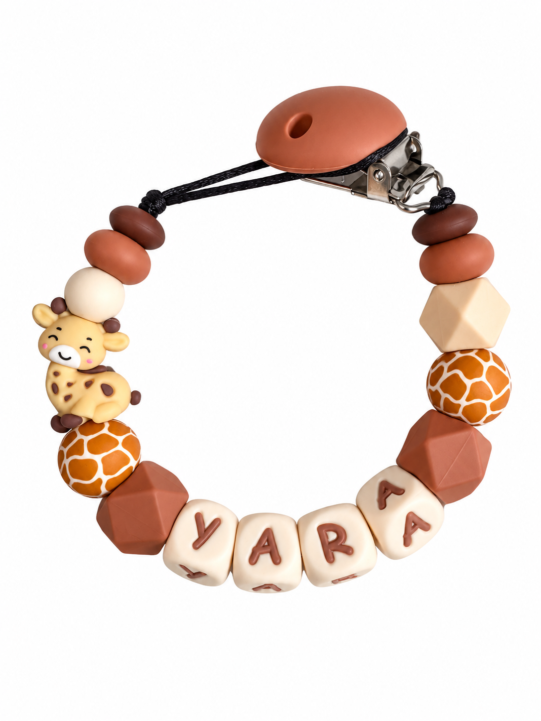 Speenkoord met naam giraffe