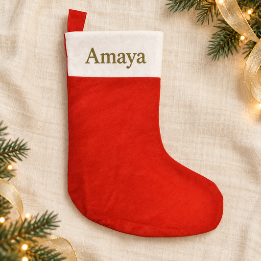 Kerstsok met naam