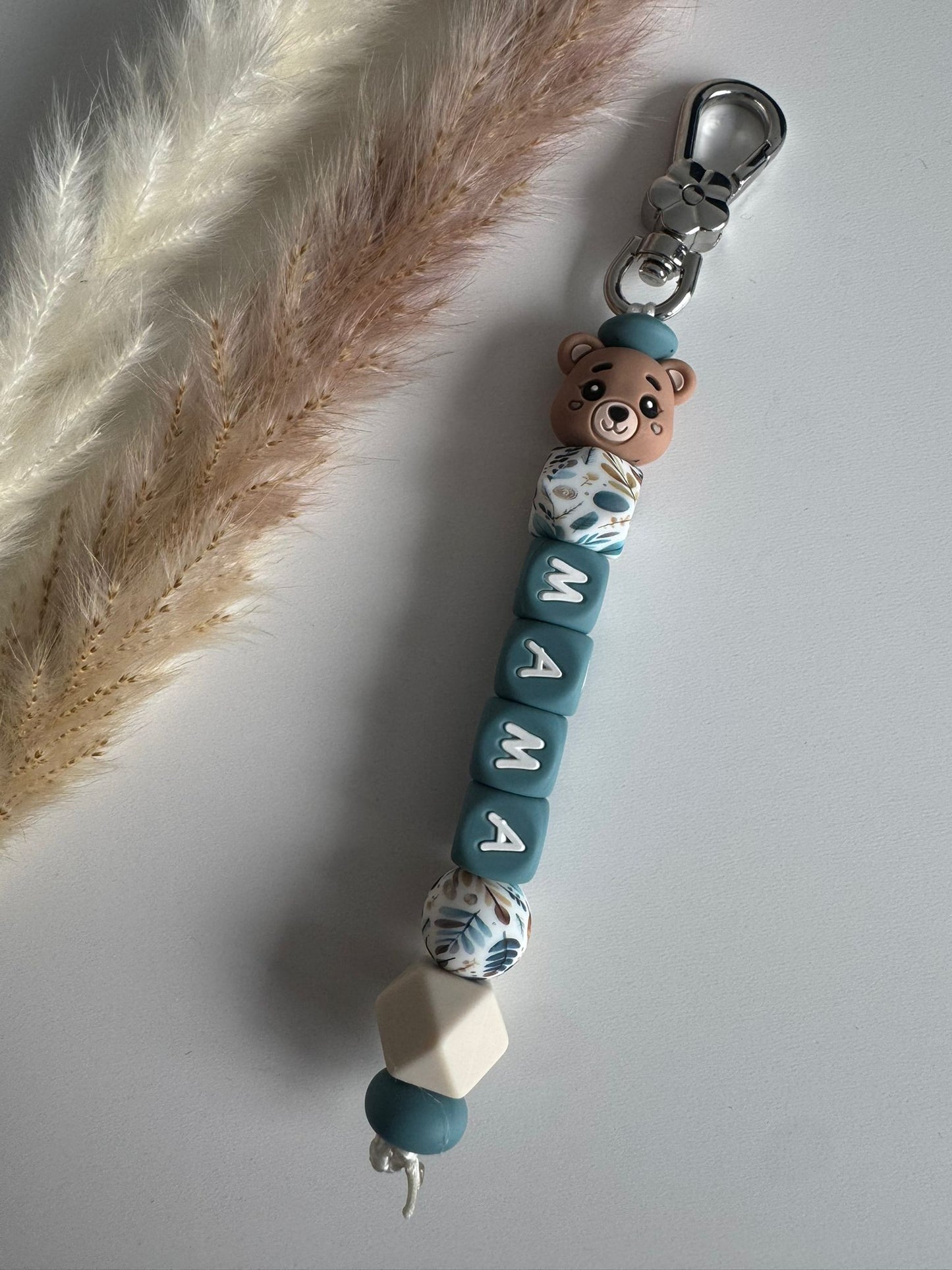 Sleutelhanger beertje blauw
