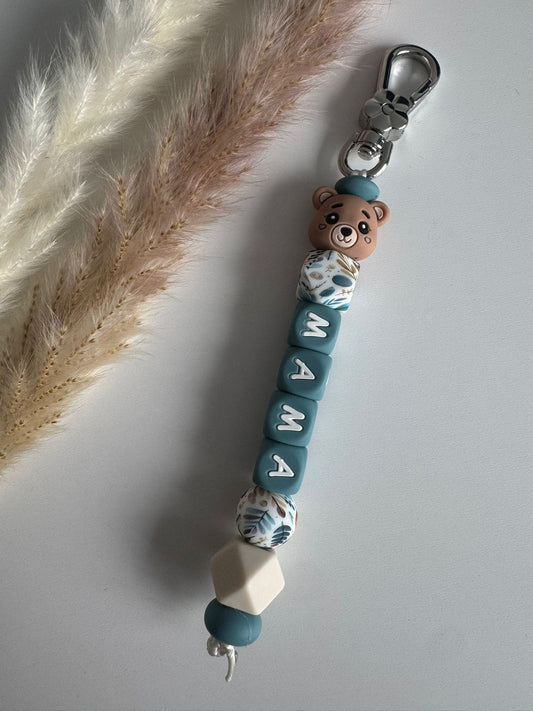 Sleutelhanger beertje blauw